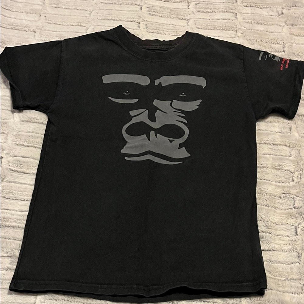 Hanes Black Kids T-Shirt with Gorilla Design
